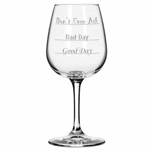 Boss's Day Gift Ideas: Mood Wine Glass